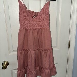 Tank top dress with a tie back in size small